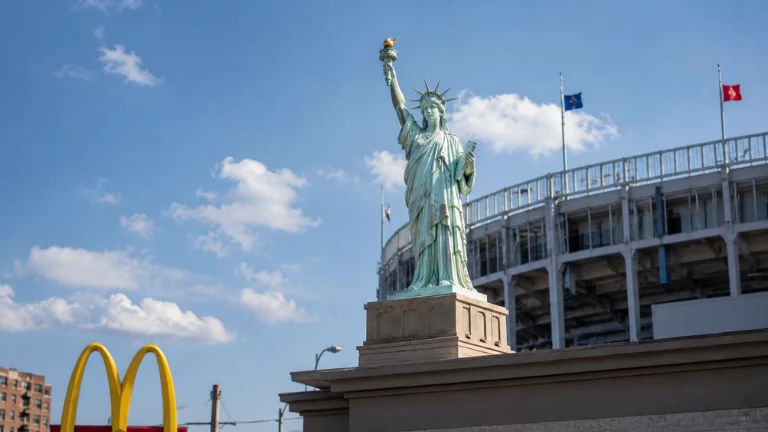 hidden statue near yankee stadium